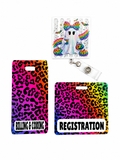 Halloween Ghost Badge Reel with Alligator Clip | Cute Rainbow Ghost ID Badge Holder for Nurses, Teachers, CNA, Medical Staff & Office Workers