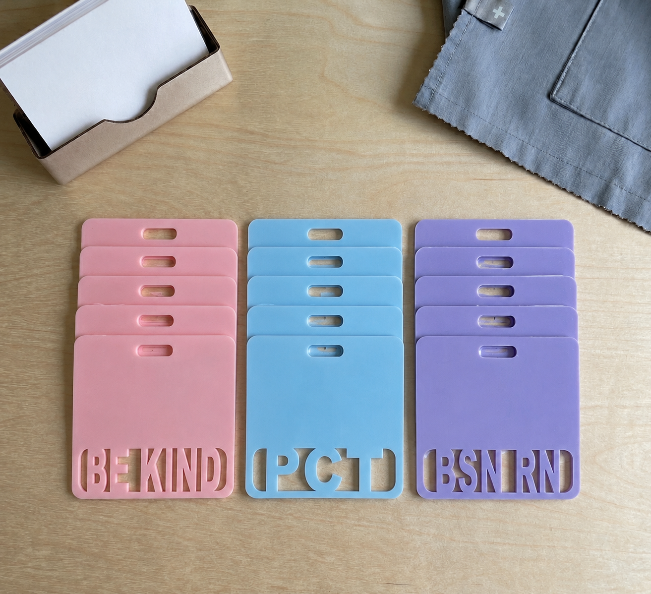 Bulk Regular Badge Buddies | Wholesale Badge Buddy Pack | 20–100 Units | Acrylic Healthcare Badge Accessories