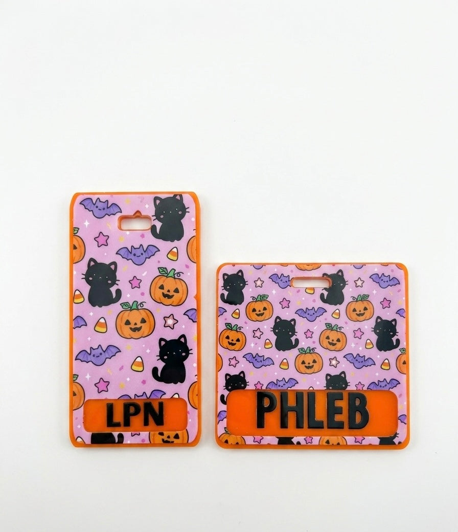 Spooky Season Acrylic Badge Buddy