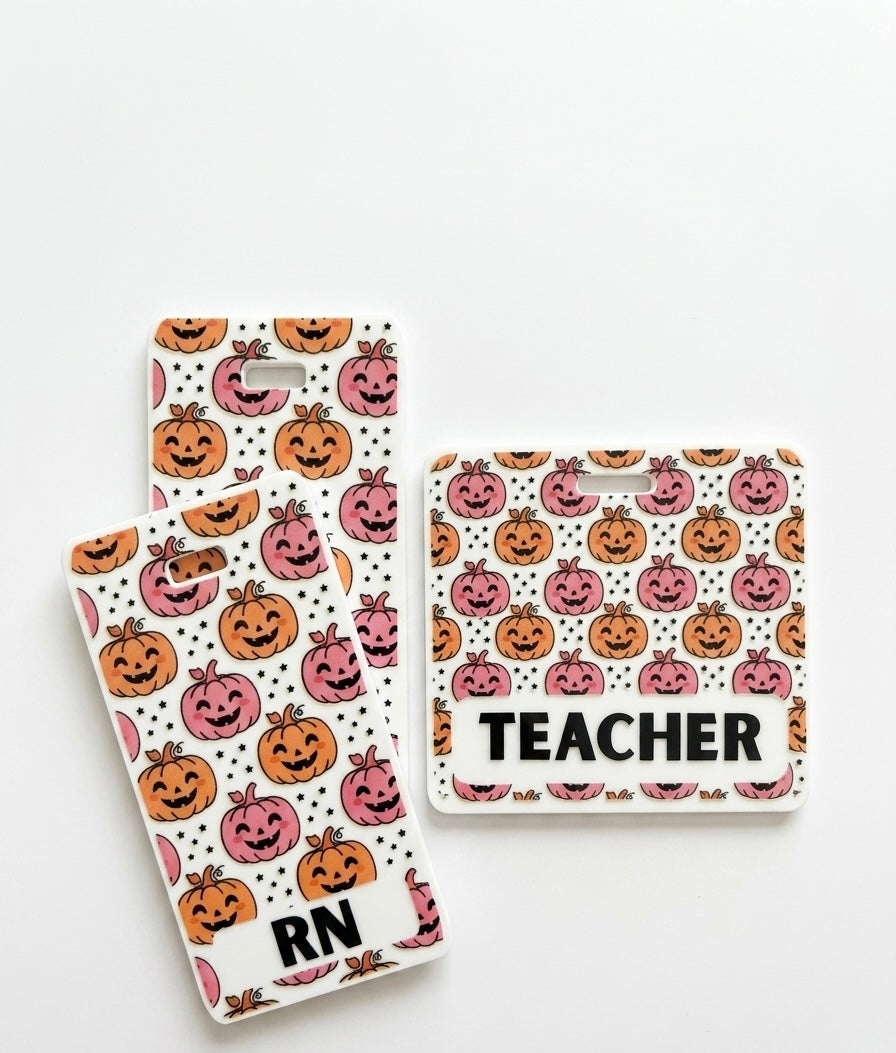 Spooky Season Acrylic Badge Buddy