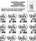 Custom 10" x 10" UV DTF Transfer | Personalized UV DTF Decal | Upload Your Own Design